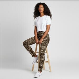 Free People Leopard Cheetah Size 27 Skinny Jeans